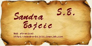 Sandra Bojčić vizit kartica
